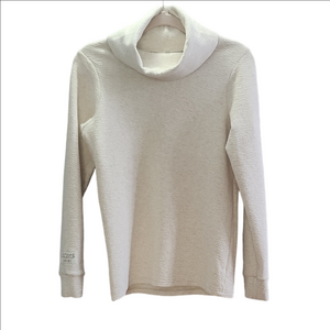 ORAKI Ivory mock neck comfy made in Canada sweater